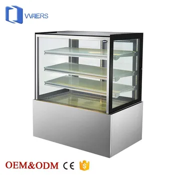 Convenience Store Front Glass Refrigerated Chocolate Bakery Cake