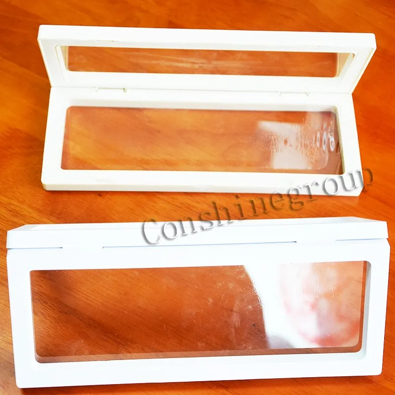 3d Clear Floating Acrylic Membrane Gemstone Display Box Counter Display