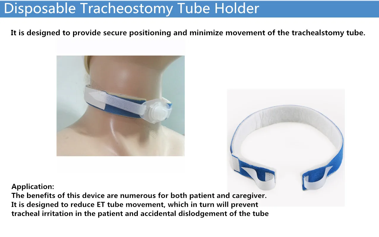 Medical Grade Hydrocolloid Dressing Disposable Tracheostomy Tube Holder