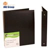 Quality custom PU/leather a4 personalized file folder with 3 ring checkbook binder