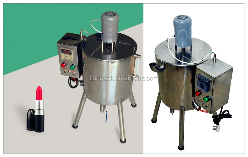 15l Hopper Lipstick Filling Machine Automatic Mixing Heating Lip Balm
