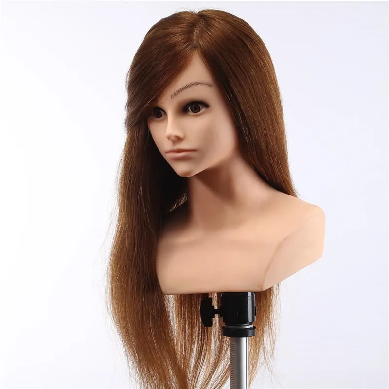 

wholesalers uk salon tools and equipment hairdresser training head and shoulders cosmetology real hair makeup manikin mannequin, Blond;brown;glod;as request