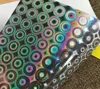 Good quality custom Holographic circle PVC laminating sheet for making card