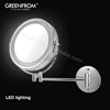 Modern Living Room Magnifying Mirror Wall Mounted With Light & Switch, Master Bedroom Makeup Wall Mirror With Lights On Wall