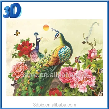 Gambar Kaligrafi Burung Merak Nusagates