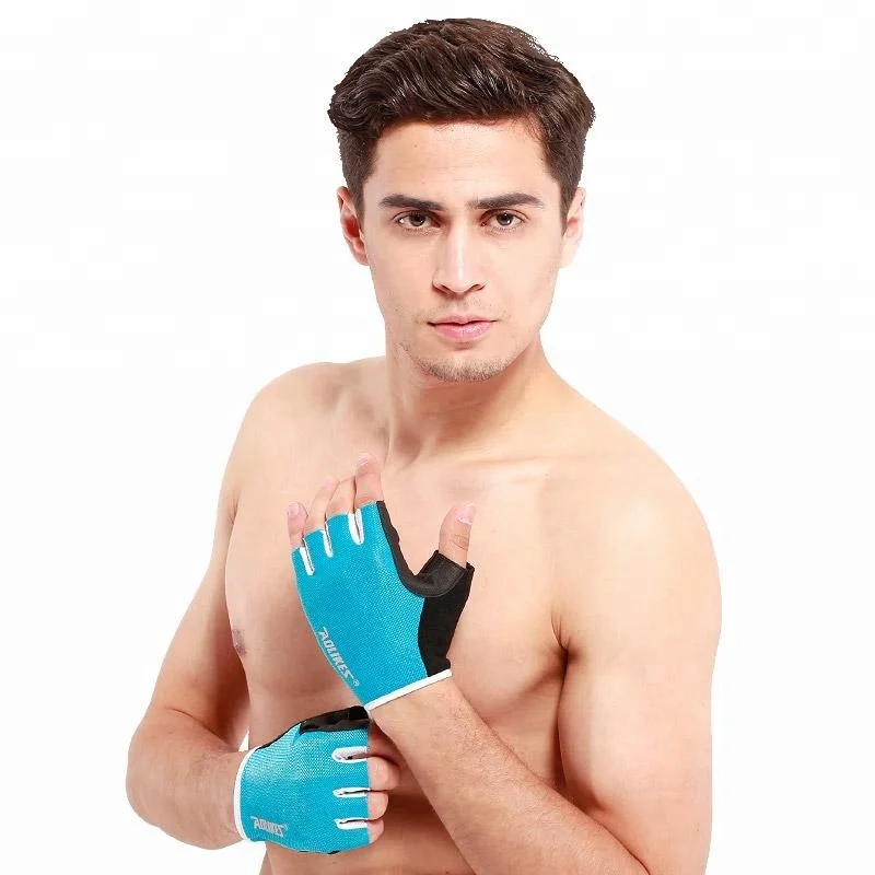 

Durable Protective fitness sport gym gloves, White;blue;pink;grey