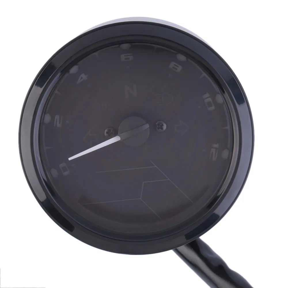 12000 RMP kmh/mph Universal LCD Digital Odometer Speedometer Tachometer Gear indicator Motorcycle Scooter Golf Carts ATV