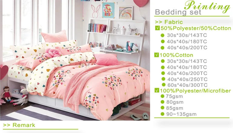 Girls Pink Cartoon Design Twin Size Duvet Cover Bedding Set Buy