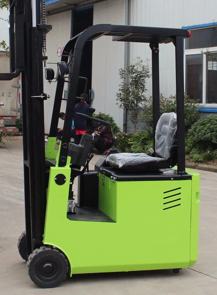 
1000 kg 4000 mm Electric 3 Wheels Forklift Truck for Warehouse Storage Rack 