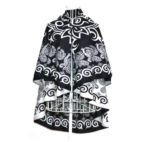

circle pashmina poncho cashmere like poncho with hole