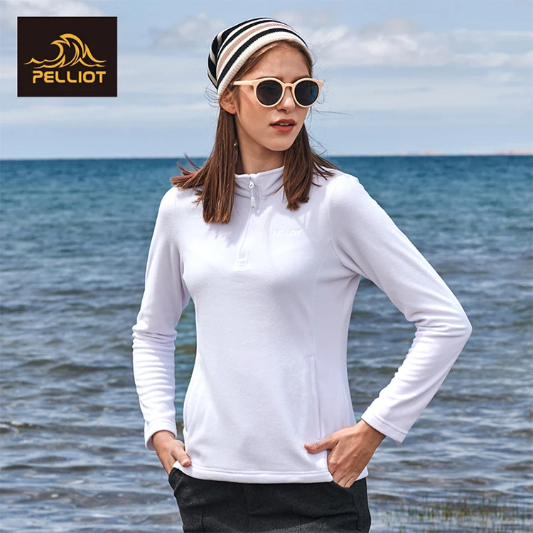 
pullover sports polyester in spring warm breathable fleece jacket 
