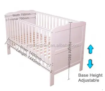 standard cot width