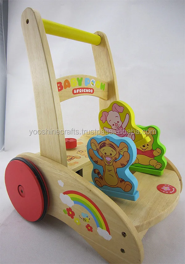 wooden baby buggy