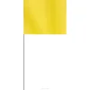 Custom wire stake line marking flags for agriculture