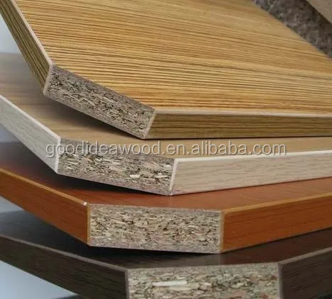 
ISO9001 Certificate Melamine chipboard poplar first class wood grain solid color 