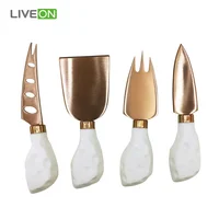 

4 PCs Rose Gold Cheese Knives With Good Price