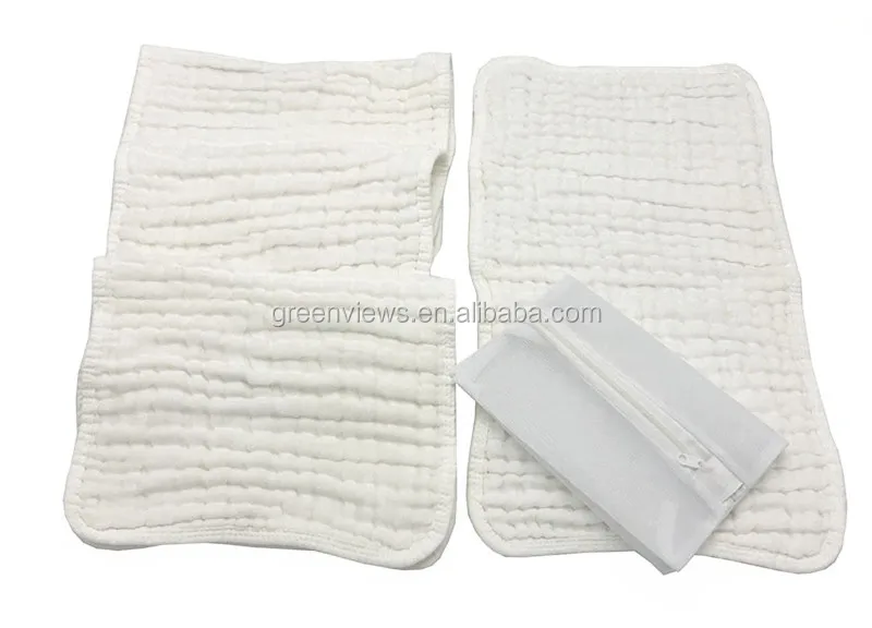Muslin Burp Cloths 6 Pack 100 Cotton Soft White Large 20"x 10" For