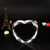 faceted blank heart shape crystal block for 3d laser engraving