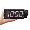 Creative electronic modern analog projection digital wall clock led for Home Office alarm clock with usb charger make in Chiina