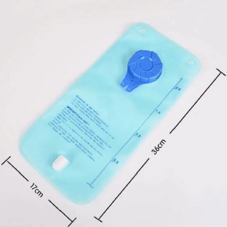 2l Blue Hydration System Collapsible Camping Water Storage Bladder