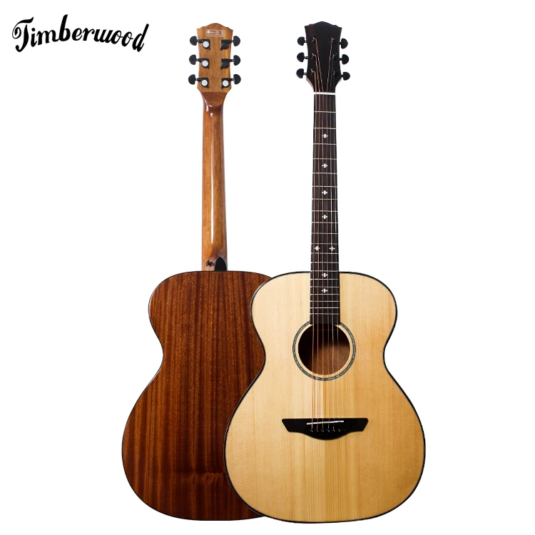 

OM guitar glossy solid spruce top guitar sapele solid top acoustic guitar for wholesale factory, Customer's request