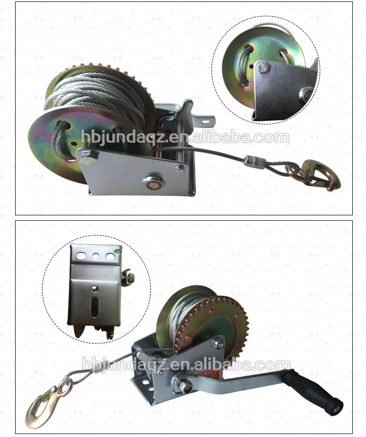 Manually Operated Hand Winch Small Tirfor Hand Winches With Traversing
