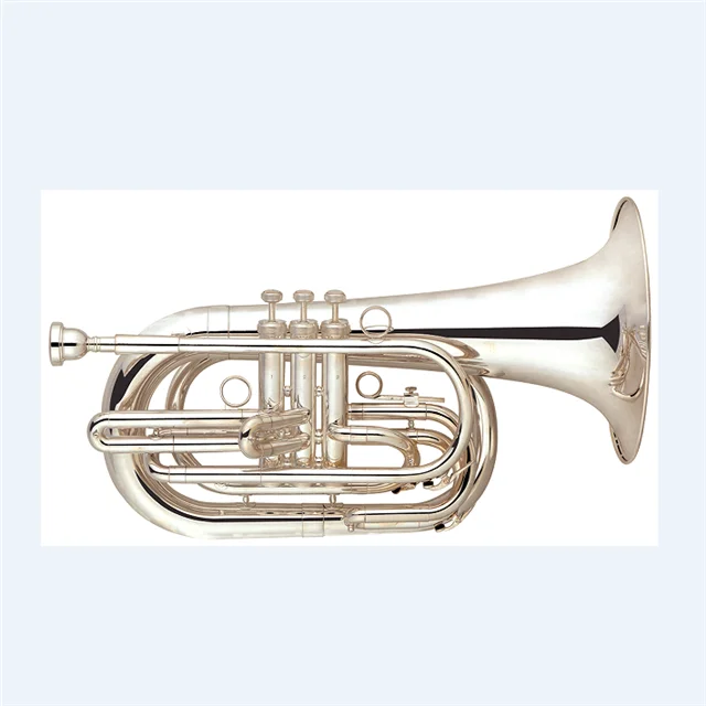 

hot sale to thailand Bb tone Silver plated Marching baritone