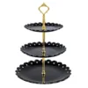 3 Tiered Serving Stand Buffet Server Round Platter For Cupcakes Fruits Rack Wedding Stand Set For Cake Decoration