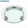 electronic round glass platform body weight weighing scale machine