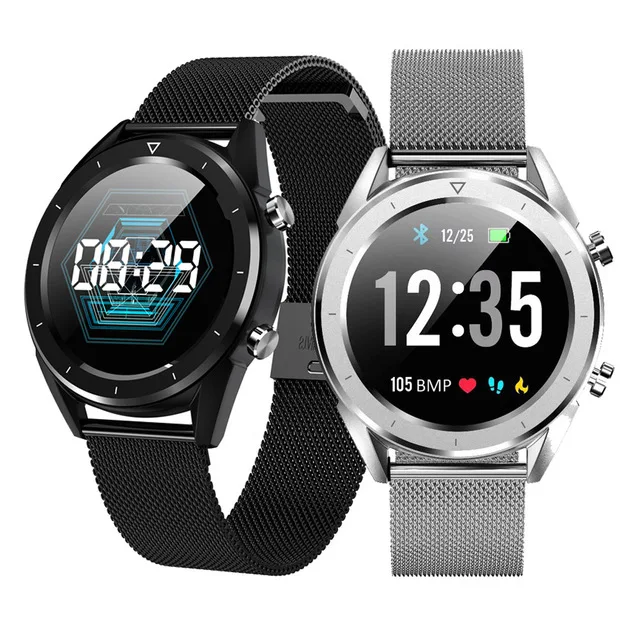 

2019 Heart Rate Monitor ECG smart watch DT28 with weather function English, German, Italian, Russian, French, Polish, Spanish