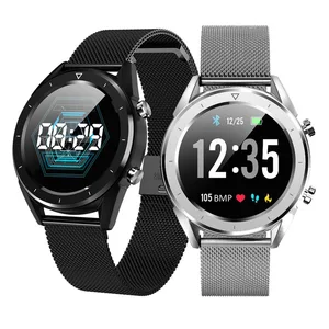 2019 Heart Rate Monitor ECG smart watch DT28 with weather function English, German, Italian, Russian, French, Polish, Spanish