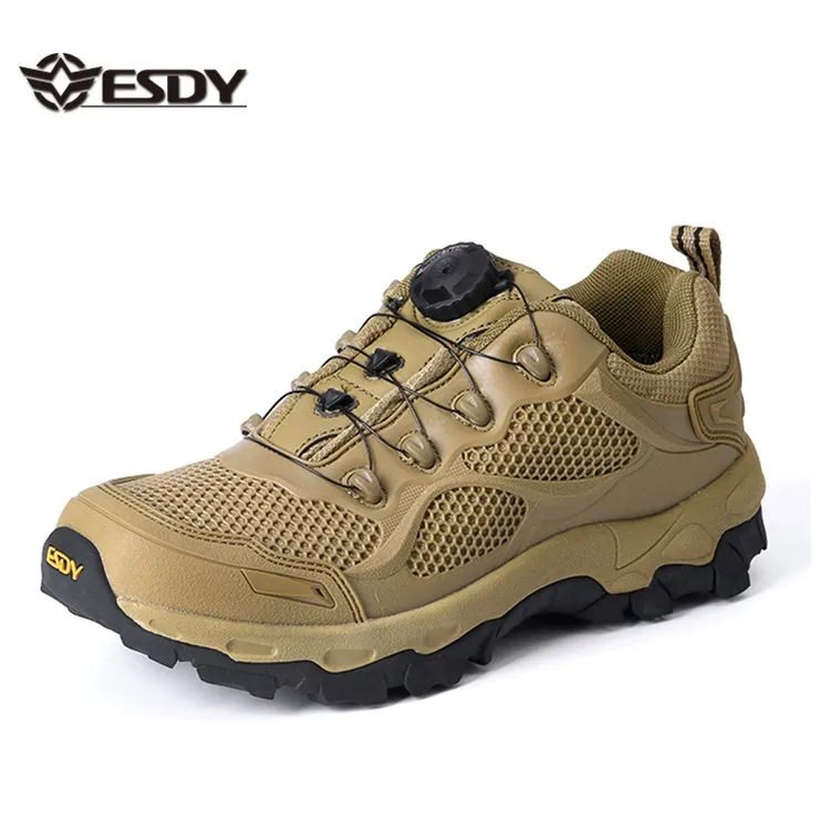 

2018 ESDY Military Army Training Boots Tactical Assault Shoes, Tan,black