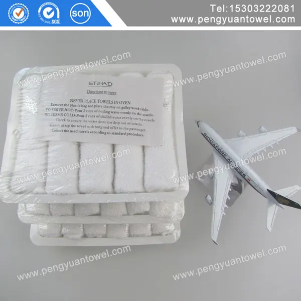 
Aeroflot Russian Airlines 100 cotton aviation towel disposable factory sales made in china supplier 