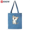Factory direct sell large capacity small denim shoulder bag handbag for kids