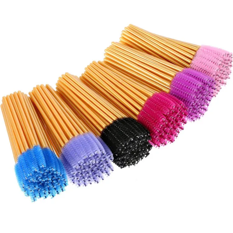 

Hottest Fashion Applicator Lash Extension Disposable Mascara Wands Eyelash Brush, 5 color