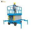 Best Quality Scissor Aerial Work Platform One Man Lift Elevator Manual Mobile Scissor Lift