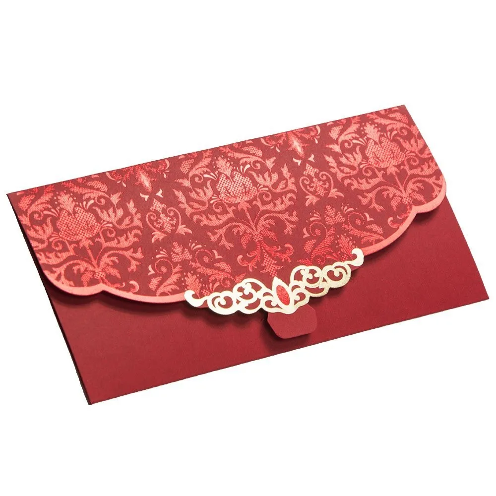 Source Elegant custom design red packet envelope lucky red wedding