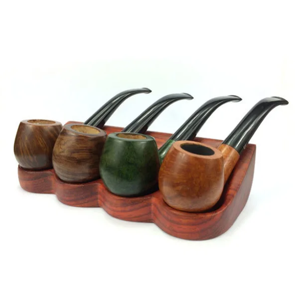 Wooden Smoking Pipes Stand,Smoking Pipe Holder,Smoking Pipe Rack For 4 ...