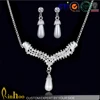 Good looking imitation pearl necklace and earrings sets jewelry small pearl jewelry necklace set
