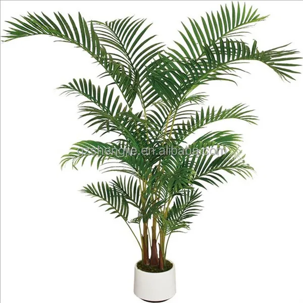 Faux Tree Office Decoration Artificial Small Palm Tree Green