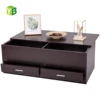 Hidden Compartment 2 Drawers Wooden Modern Design Living Room Furniture Tea Coffee Table