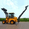 Mini digger and loader farm tractor front loader backhoe for sale