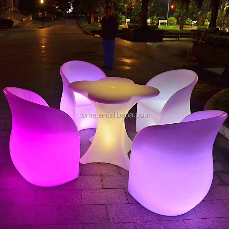 Waterproof Outdoor Glowing Led Light Up Table Patio Furniture Buy Light Up Patio Furniture Led Light Up Outdoor Furniture Patio Furniture Product On Alibaba Com