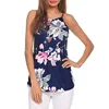 Summer Women's Casual Spaghetti Strap Floral Print Camis Shirt Sublimation Athletic Stringer Tank Top