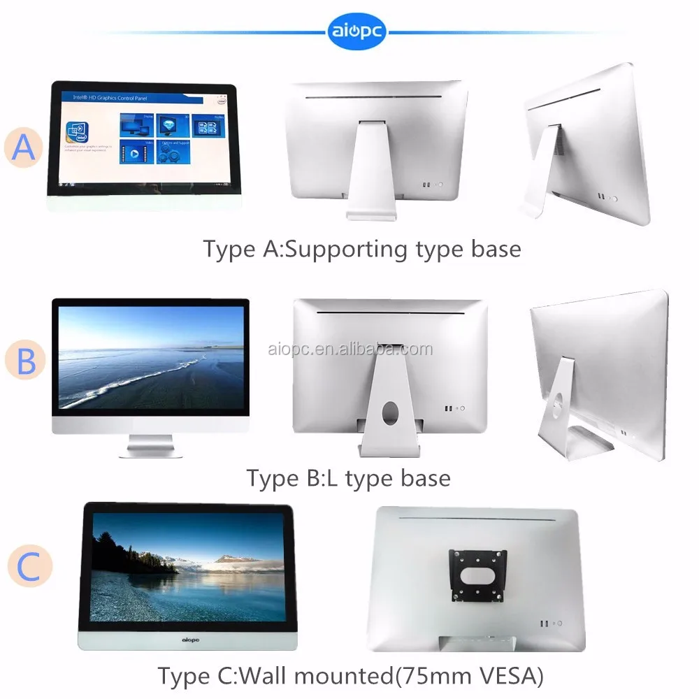 18.5" 21.5" 23.5" 27'' 32'' Computer PC Complete Desktop/ latest desktop computers