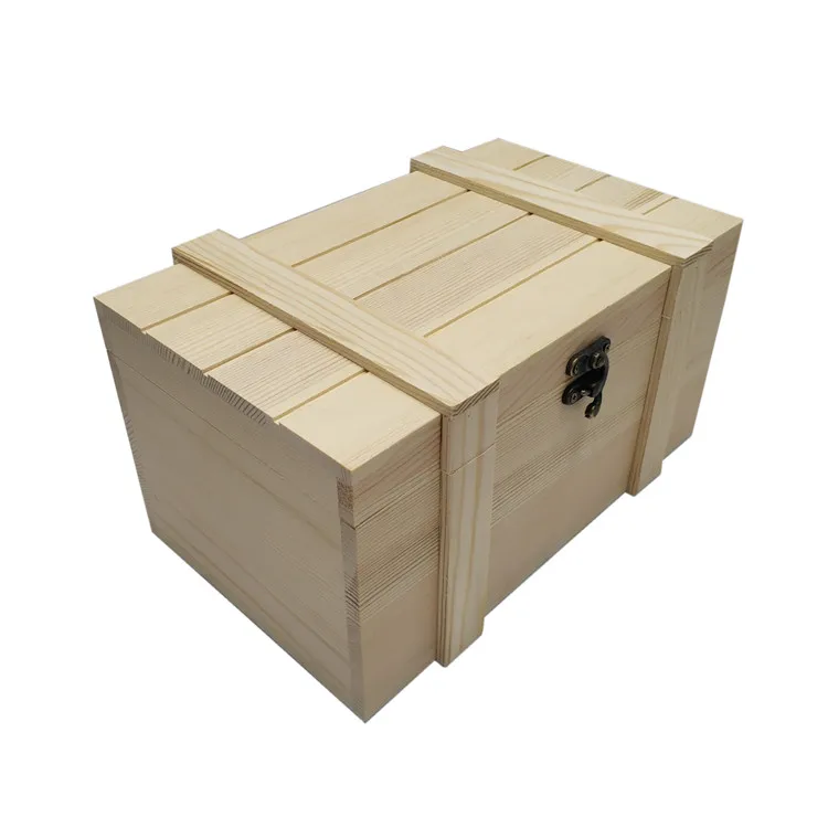 Unfinished Wooden Box With Lock Pine Jeweller Box Buy Large Wooden
