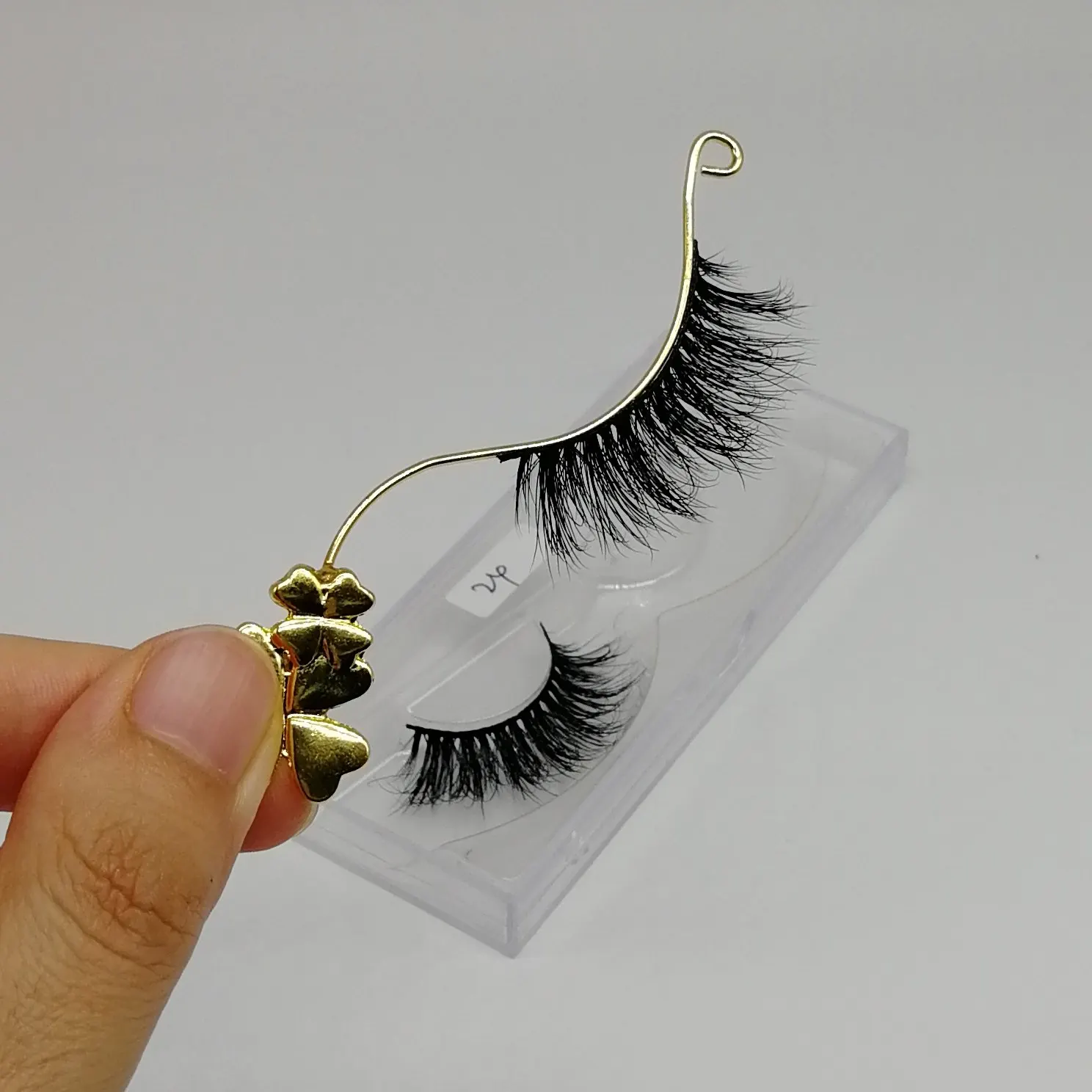 Cruelty Free Fluffy High Quality 3d Real Mink Clear Band False Lashes
