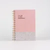 Factory Custom Printing A5 Wire Bound Notebook,Marble Diary