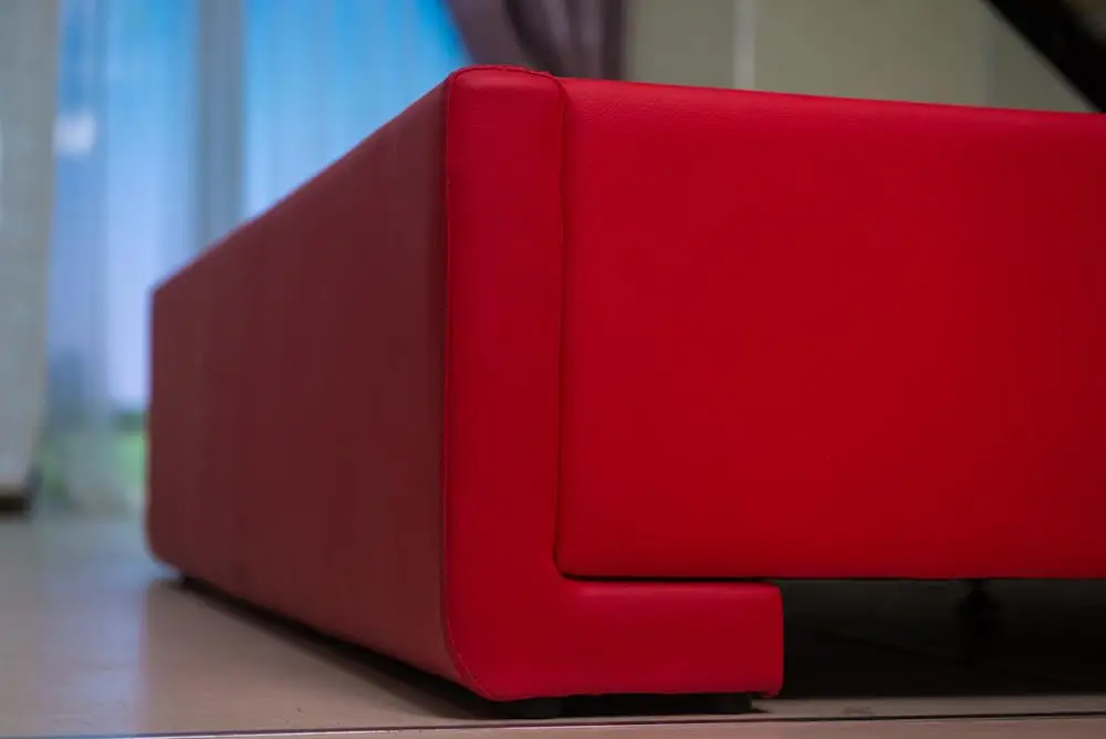 
Modern Style Red PU PVC Lift Storage Bed #1512 