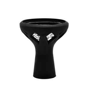 STARBUSSNEW Wholesale Glass Vortex Design Silicone Shisha Hookah Bowl Silicone Head For Shisha Molasses Bowl hookah pipe